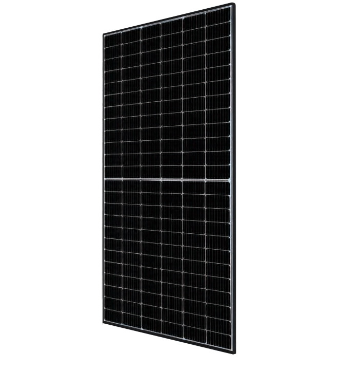 moduły pv JA Solar, mono-Si, ogniwa połówkowe Percium 166mm, 2x72psc, długie kable przyłączeniowe (ok. 120cm), moc STC 460 Wp, wym.:2112 x 1052 x 35, k.p.:złącze MC4/EVO2/QC4, sprawność 20,7%, multi-BB, waga 24,5kg, rama czarna, 31szt na palecie